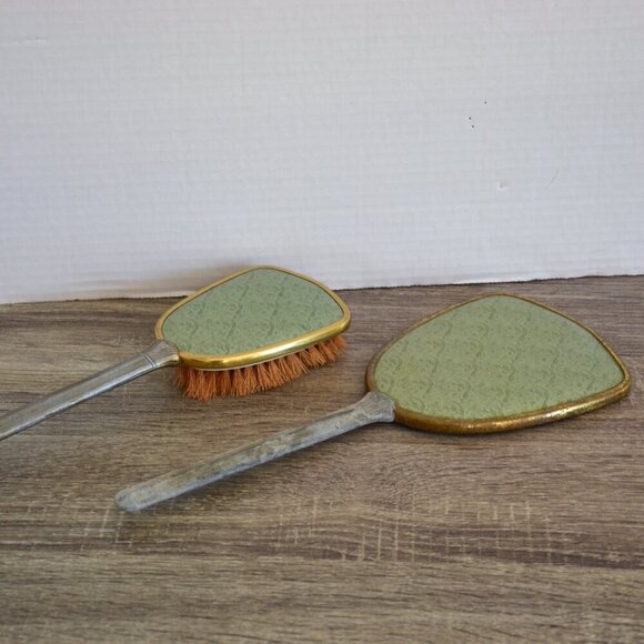 Vtg Mirror and Hairbrush Set - Picture 3 of 7